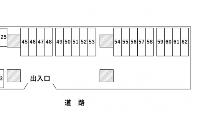 甲子園浜2号駐車場(中型車)の月極駐車場4