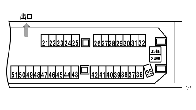 大開第2駐車場(軽自動車)の月極駐車場4