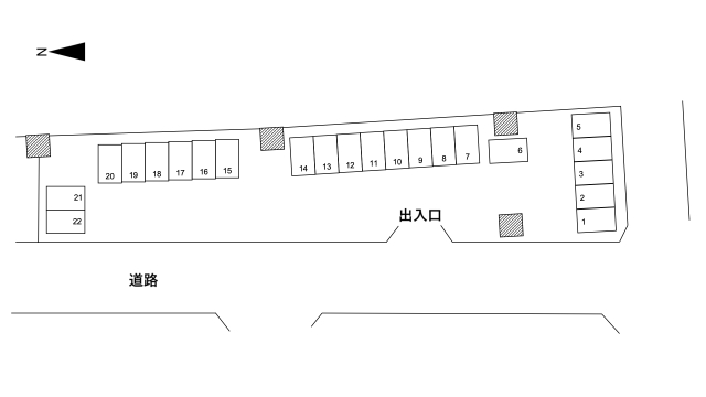 浜口西第2駐車場の月極駐車場