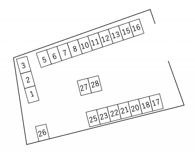 ガレージ天が岡の月極駐車場3
