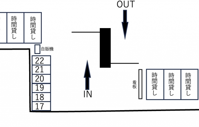 ユニマットパーキング真鶴駅前の月極駐車場3