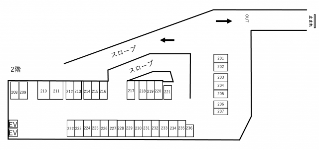 京阪パーキングステーションヒル枚方の月極駐車場2