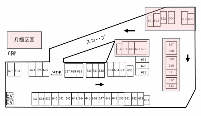 京阪パーキングステーションヒル枚方の月極駐車場6