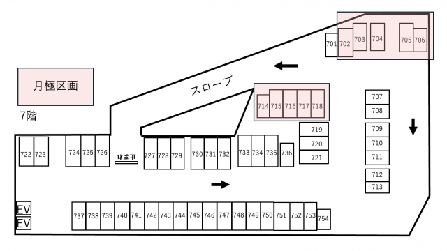 京阪パーキングステーションヒル枚方の月極駐車場7