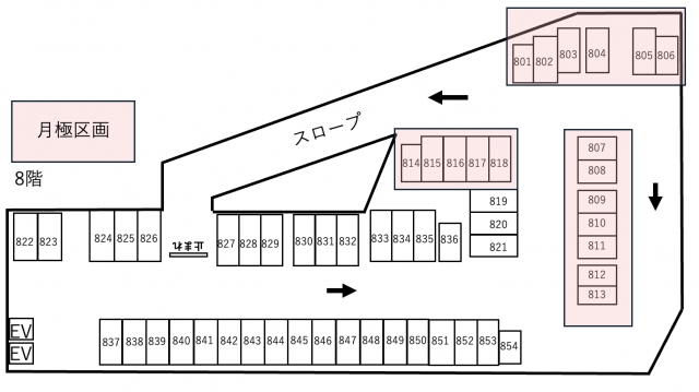 京阪パーキングステーションヒル枚方の月極駐車場8