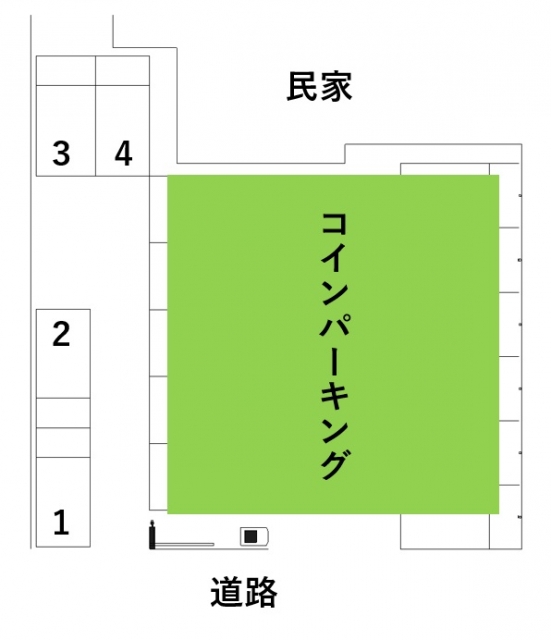 四日市駅南西第1の月極駐車場